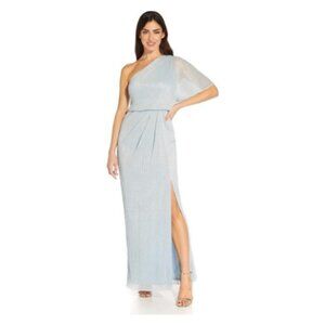 **Adrianna Papell** Women's Metallic Mesh Gown Skyway 12